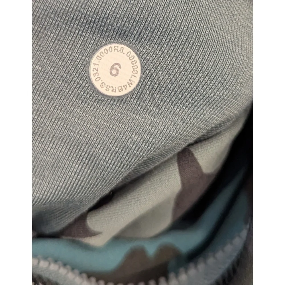 Lululemon Hooded Define Jacket Nulu In Camo Tidewater Teal Multi Size 6
